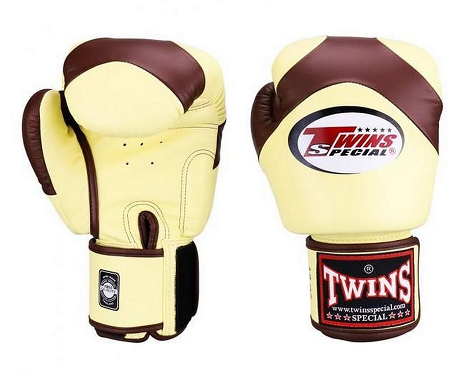 Guantes de Boxeo Twins Special BGVL-8 Blanco/Dorado