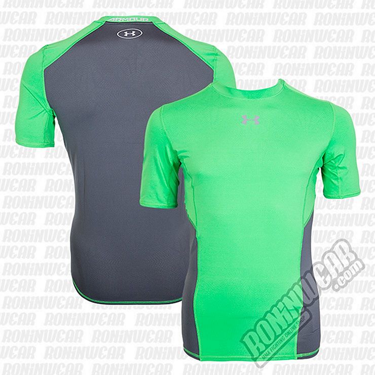 Under Armour CoolSwitch S S Compression Shirt Grun Grau