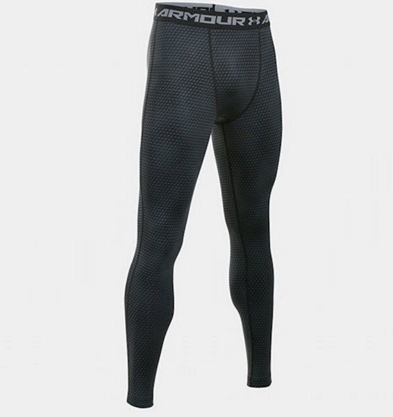 Under Armour HeatGear Armour Printed Compression Leggings Schwar