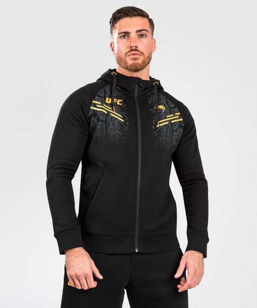 Venum Adrenaline Replica Men Zip Hoodie Schwarz Gold