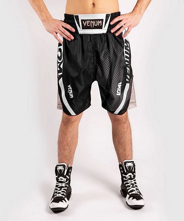 Venum Arrow Loma Signature Boxing Shorts Black White