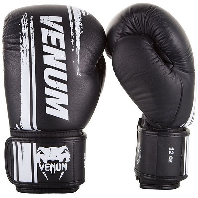 Gants de boxe Venum Elite - Argent/Noir – Dragon Bleu