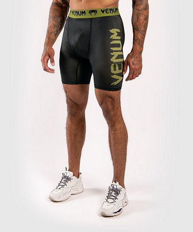 Venum Boxing Lab Compression Shorts Black-Green