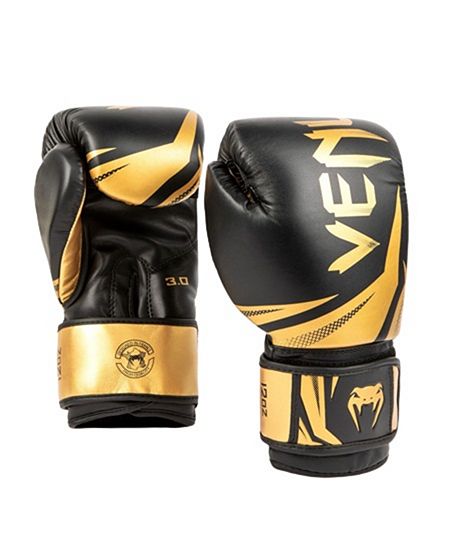 Guantes de boxeo Venum Elite blanco / oro > Envío Gratis