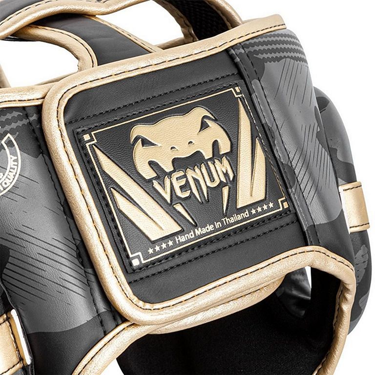 Venum Casco Boxeo Elite Gris-Oro