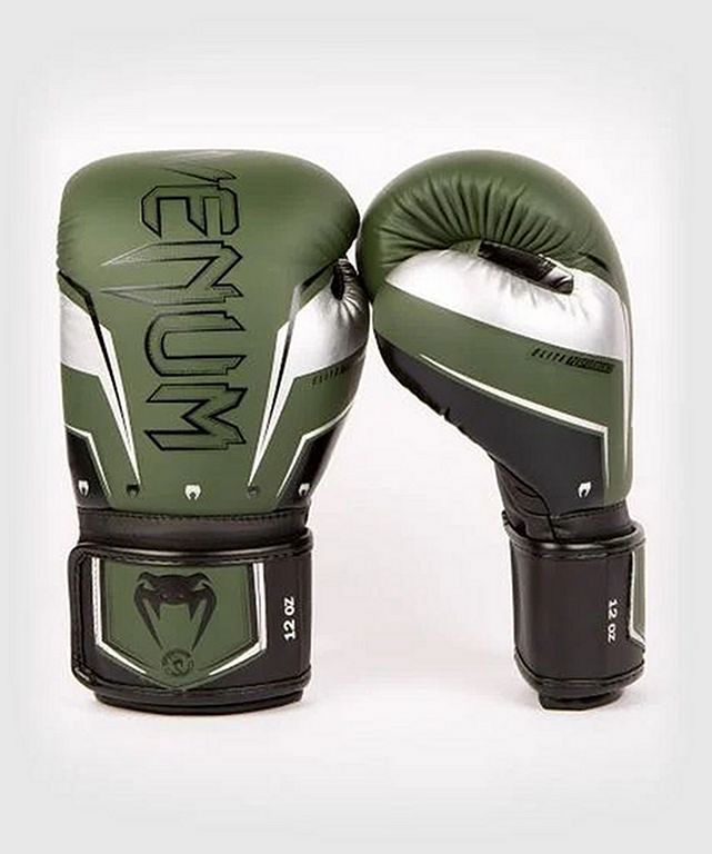 Gants de boxe Venum Elite - Argent/Noir – Dragon Bleu