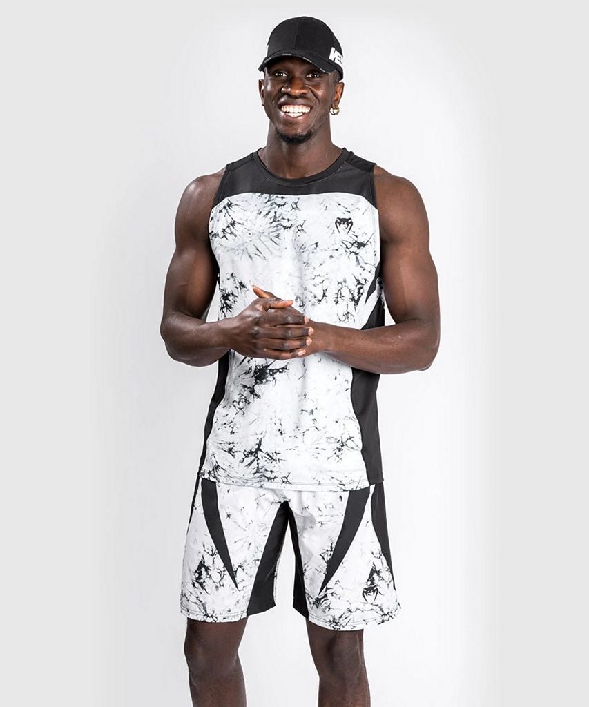Venum G Fit Marble Dry Tech Tank Top White Black