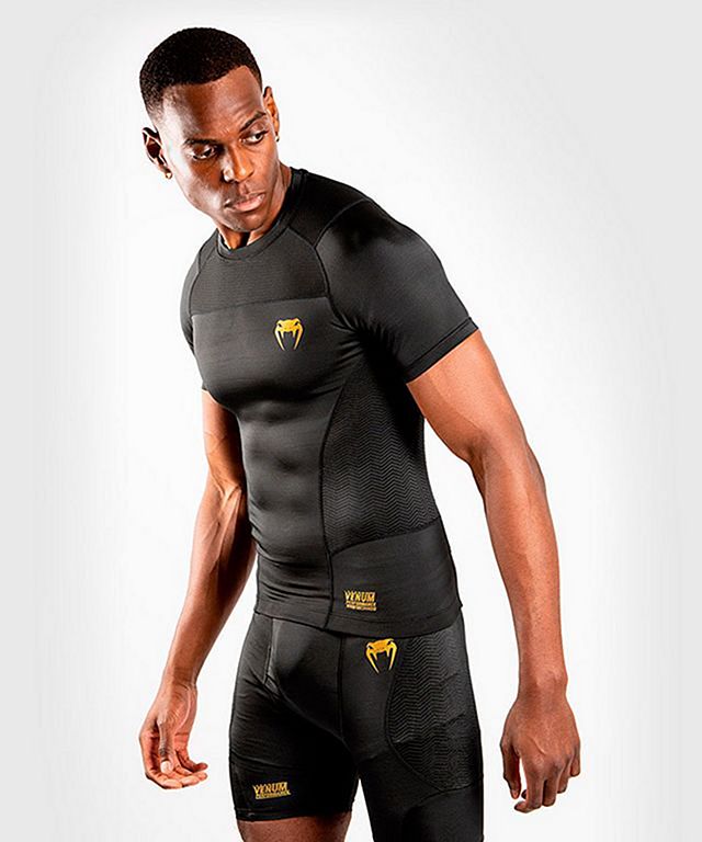 Venum G Fit Rashguard SS Fekete Arany Training nadrág | VENUM G FIT Training nadrág, FeketeArany