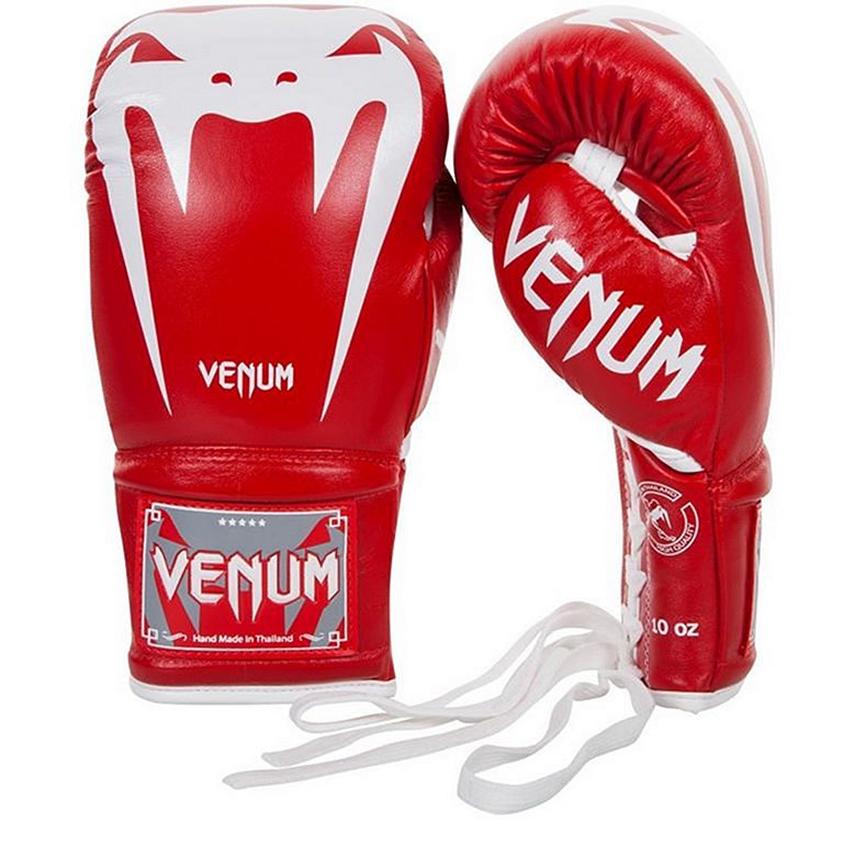 Venum Guantes Boxeo Giant 3.0 Cuero Nappa Con Cuerdas Rojo