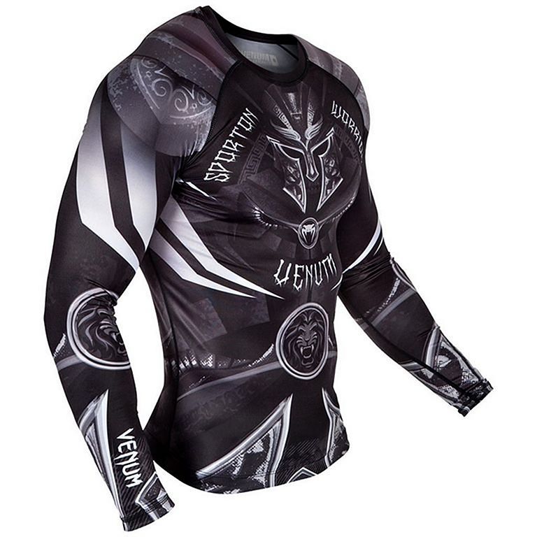 Rashguard MC Logo Noir/Blanc Venum – Spirit Fight