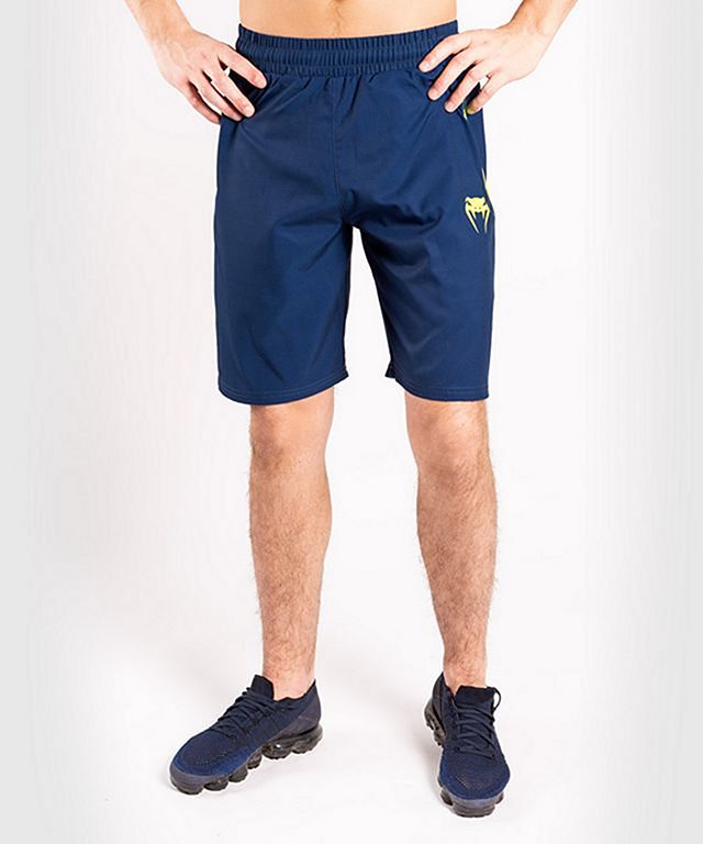 Short Venum Origins Entrenamiento Hombre - Loma Edition, Azul Y Amarillo