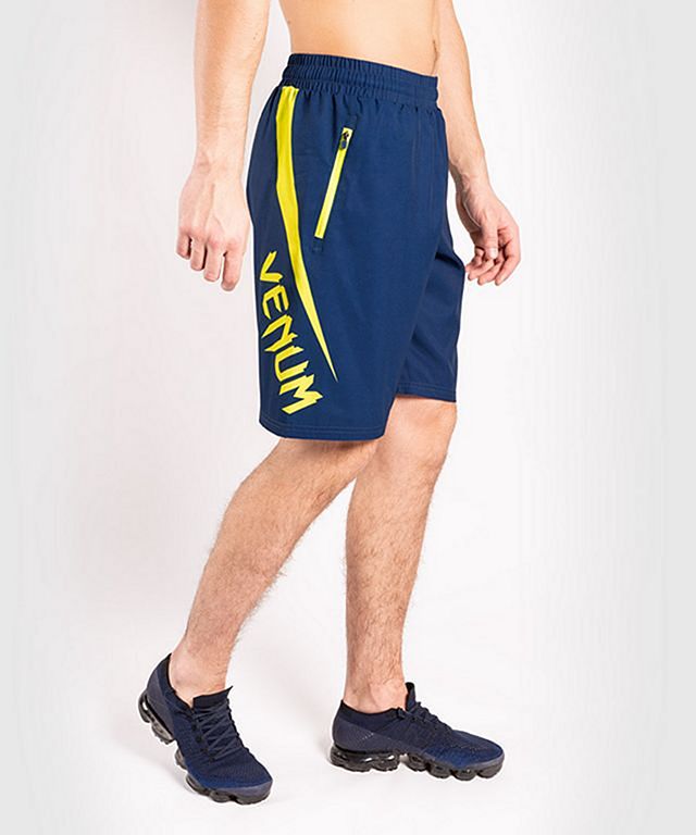 Short Venum Origins Entrenamiento Hombre - Loma Edition, Azul Y Amarillo