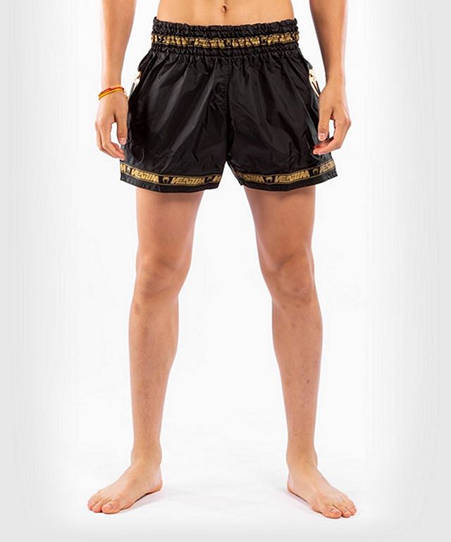 Pantalones de Muay Thai Venum Giant Camo - Negro/Amarillo – Venum España