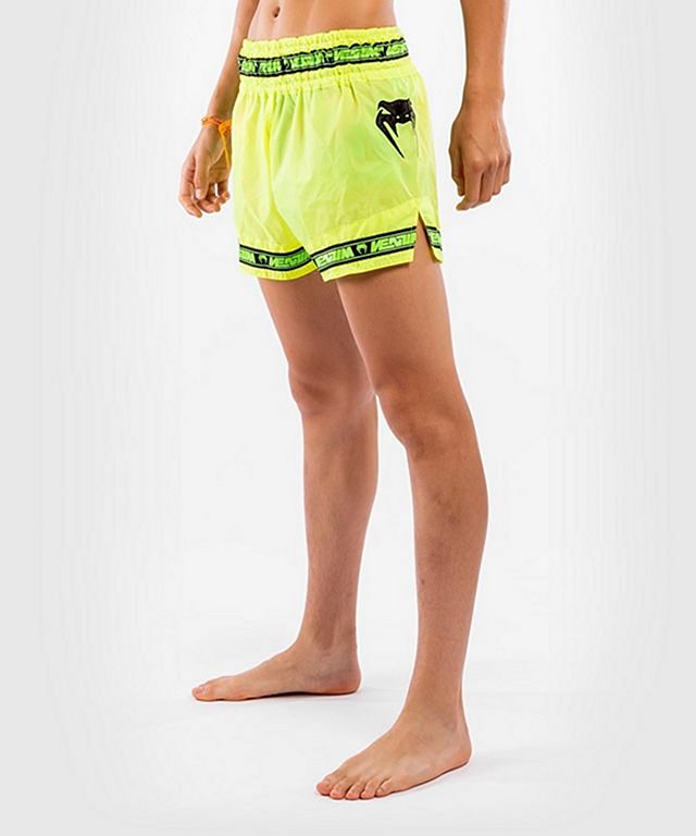 Pantalones de Muay Thai Venum Giant Camo - Negro/Amarillo – Venum España