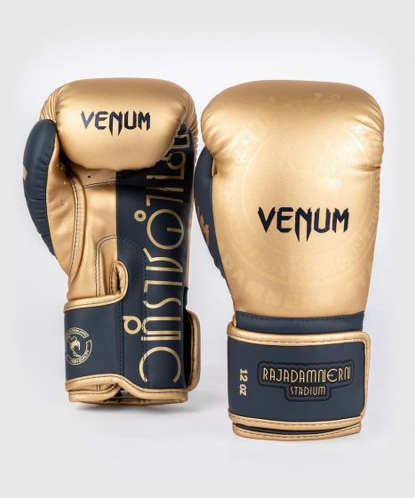 Gants de boxe Venum Elite - Noir/Or/Rouge – Dragon Bleu