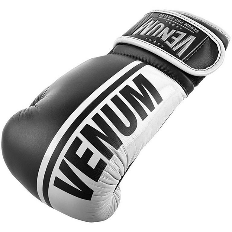 Shield Schwarz-weiß Boxing Velcro Gloves Venum Pro