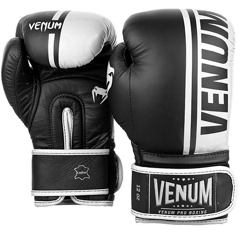 GANTS DE BOXE PRO VENUM SHIELD - VELCRO - NOIR/OR 