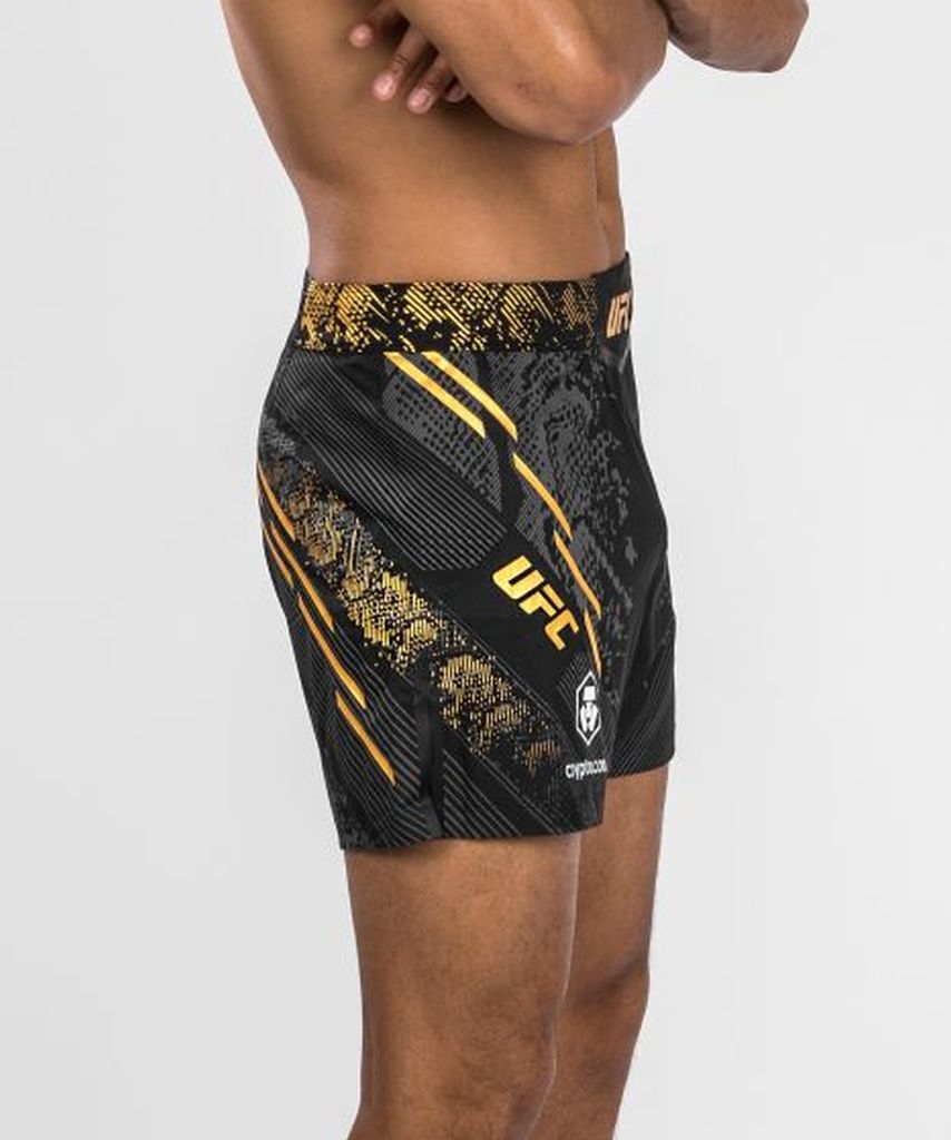 Venum UFC Adrenaline Authentic Fight Night Men Fight Short - Long Fit  Preto-Dourado