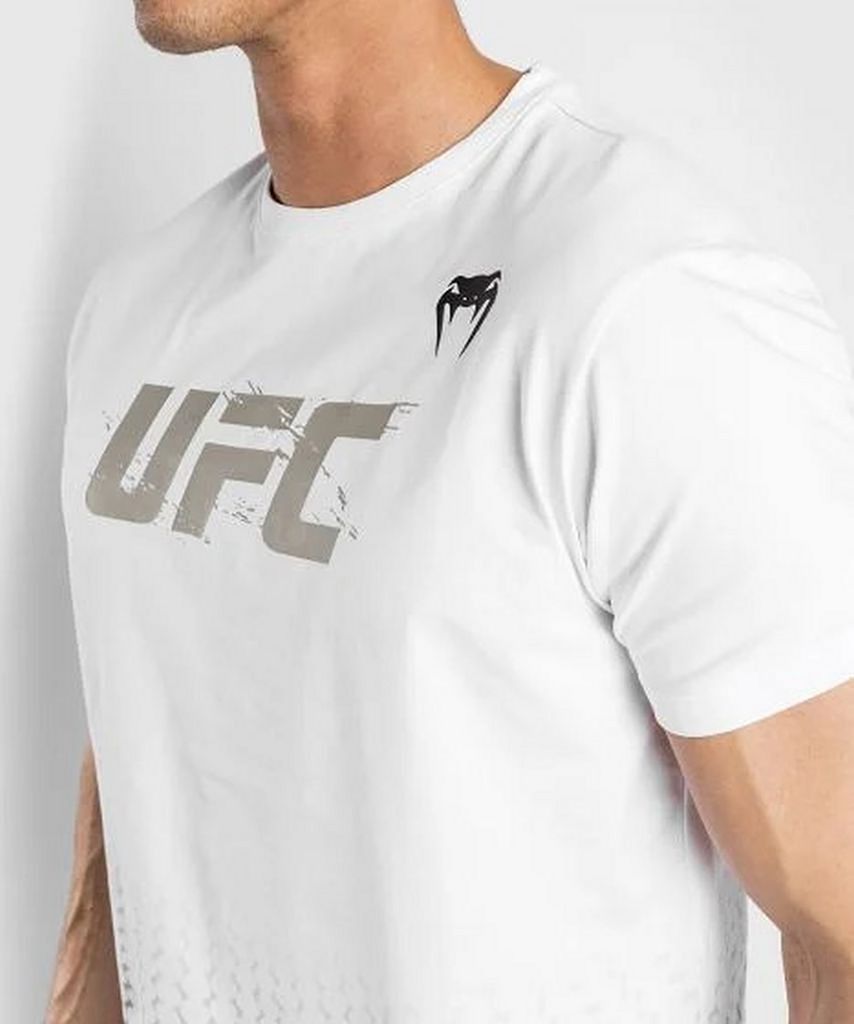 Venum UFC Authentic Fight Week 2.0 T Shirt Short Sleeves White-Grey