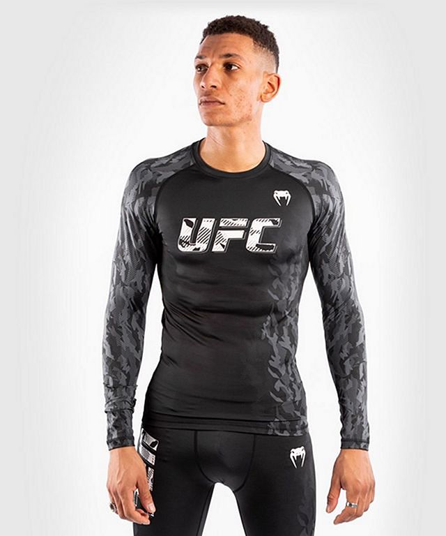 Venum UFC Authentic Fight Week Men Performance Long Sleeve Rashguard Noir