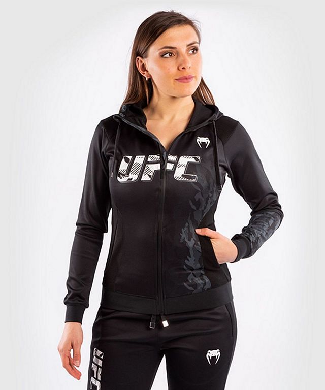 UFC Adrenaline by Venum Replica Sudadera con Cremallera para Hombre - Negra